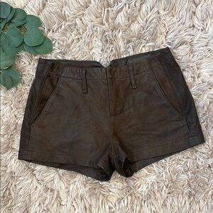 rag & bone High Waist Dark Brown Shorts